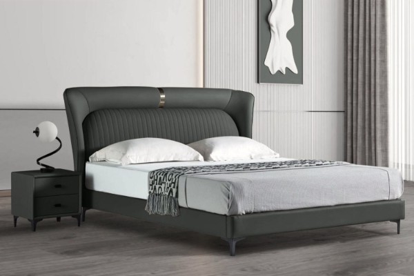Picture of SHELL DREAM Queen Size Bed Frame (Grey)