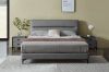 Picture of CUBA Genuine Leather Bed Frame (Dark Grey) - King