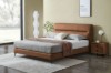 Picture of CUBA Genuine Leather Bed Frame in King Size (Brown)