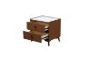 Picture of CUBA 2-Drawer Bedside Table (Brown)