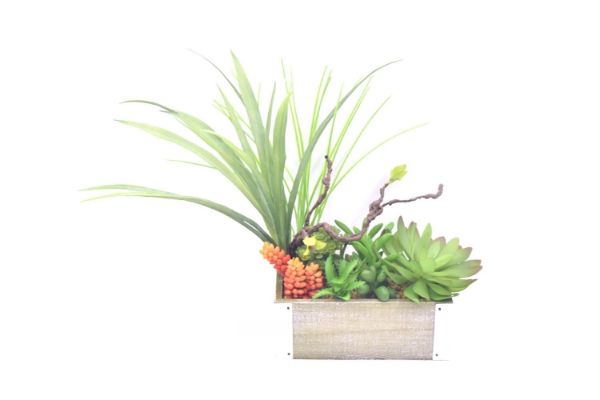 Picture of ARTIFICIAL PLANT 294 with Wooden Look Vase (20x35cm)