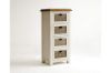 Picture of BODDE 128cmx59cm 4 DRW Pine Wood Cabinet with Rattan Shelf