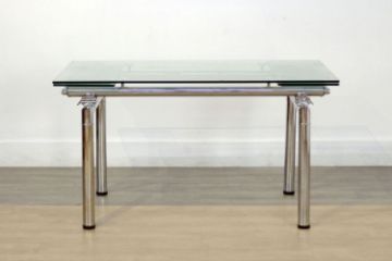 Picture of MILTON Clear Glass Extension Dining Table