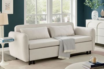 Picture of NOVARA 3 Seater Sofa Bed (Cream)