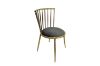 Picture of MARBELLO Gold Frame Velvet Dining Chair (Grey) - Each