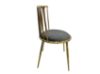 Picture of MARBELLO Gold Frame Velvet Dining Chair (Grey) - Each