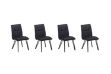 Picture of NOBLE Fabric Dining Chair (Black) - 4 Chairs in 1 Carton