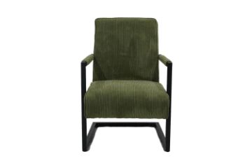 Picture of PARAMOUNT Corduroy Fabric Arm Chair (Green) - Each