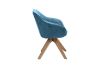 Picture of VENETIAN 360° Swivel Fabric Arm Chair (Blue) - Each