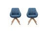 Picture of VENETIAN 360° Swivel Fabric Arm Chair (Blue) - Each