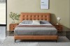 Picture of   [FLOOR MODEL CLEARANCE] AUGUSTA Genuine Leather Bed Frame (Brown) 