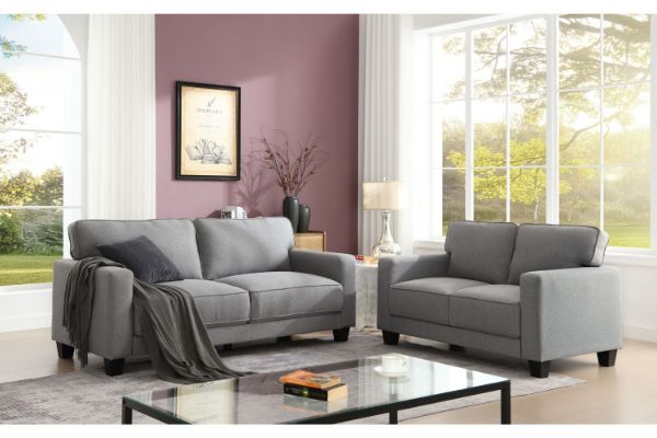 LANCASTER 3+2 Fabric Sofa Range (Grey)