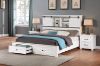 Picture of PURELAND Solid Pine Wood Bed Frame  with Drawers in Queen/Super King Size (White)