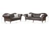 Picture of WILSHIRE 3/2 Seater Crystal Button Tufted Velvet Sofa Range (Dark Grey)