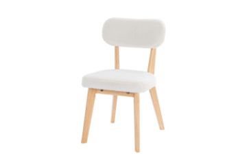 Picture of TALIA Teddy Fabric Dining Chair (White)