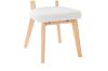 Picture of TALIA Teddy Fabric Dining Chair (White) - Each