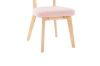 Picture of TALIA Teddy Fabric Dining Chair (Pink) - Each