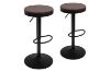 Picture of MASON Adjustable Swivel Gas Lift Bar Stool (Walnut) - 2 Stools in 1 Carton
