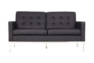 Picture of FLORENCE KNOLL Sofa Replica (Italian Leather) - 2 Seater (Love Seat)