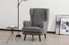 Picture of MERCURY Lounge Chair Black wood legs (Grey)