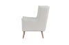 Picture of MOSSMAN Teddy Fabric Lounge Chair Natural Wood Legs (Creamy White)