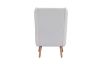 Picture of MOSSMAN Teddy Fabric Armchair/Sofa Lounge Chair with Natural Wood Legs (Creamy White)