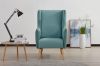 Picture of MOSSMAN Velvet Lounge Chair Natural Wood Legs (Celadon)