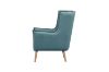 Picture of MOSSMAN Velvet Lounge Chair Natural Wood Legs (Aque Green)