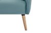 Picture of MOSSMAN Velvet Lounge Chair Natural Wood Legs (Aque Green)