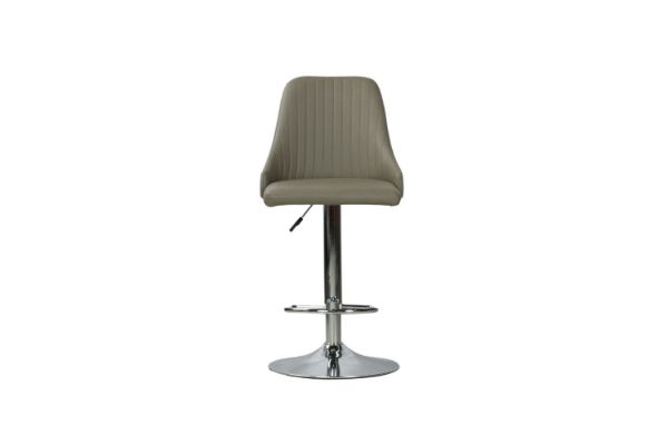 Picture of POPPY Adjustable Swivel Gas Lift Bar Stool (Light Grey)