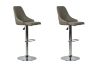 Picture of POPPY Adjustable Swivel Gas Lift Bar Stool (Light Grey)