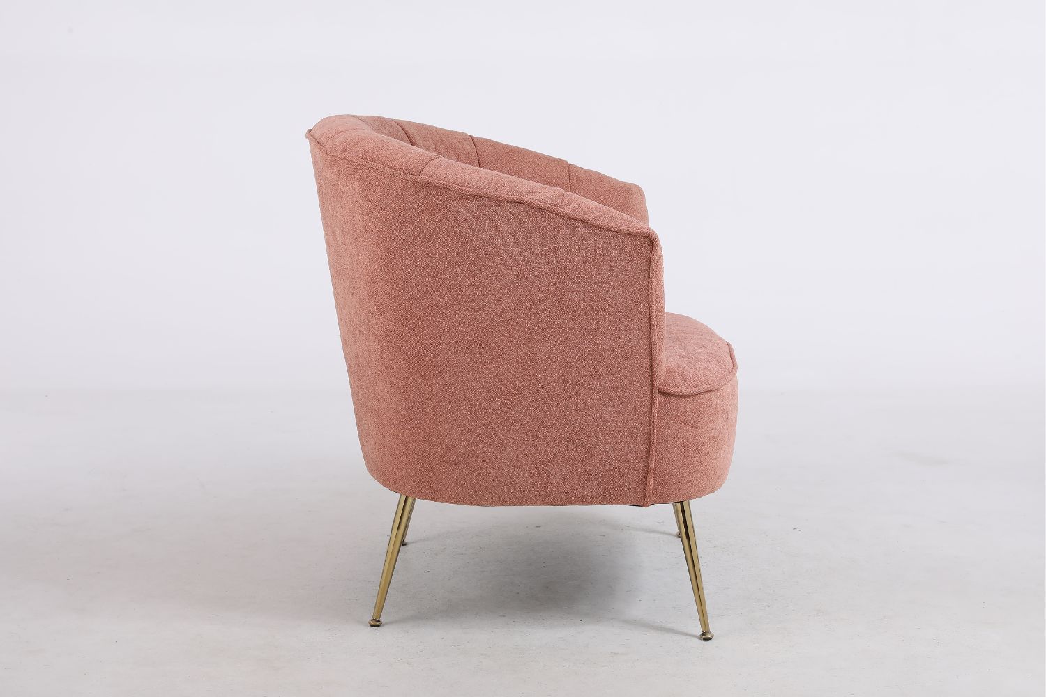 PEONY Fabric Lounge Chair (Pink)