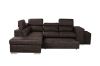Picture of CASSIA Sectional Sofa/Sofa Bed with Storage & 2 Ottomans (Brown) - Facing Left