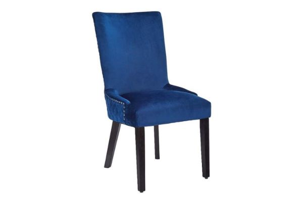 Picture of DALE Velvet Dining Chair (Blue)