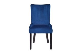 Picture of DALE Velvet Dining Chair (Blue) - Single