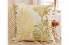 Picture of PALM LEAVES 3D Jacquard Pillow Cushion with Inner (45x45) - Green