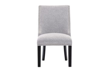 Picture of AMALA Light Grey Dining Chair (Black Legs)