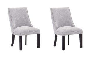 Picture of AMALA Dark Grey Dining Chair (Black Legs) -  2 Chairs in 1 Carton