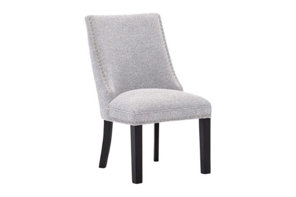 Picture of AMALA Dark Grey Dining Chair (Black Legs) - Each