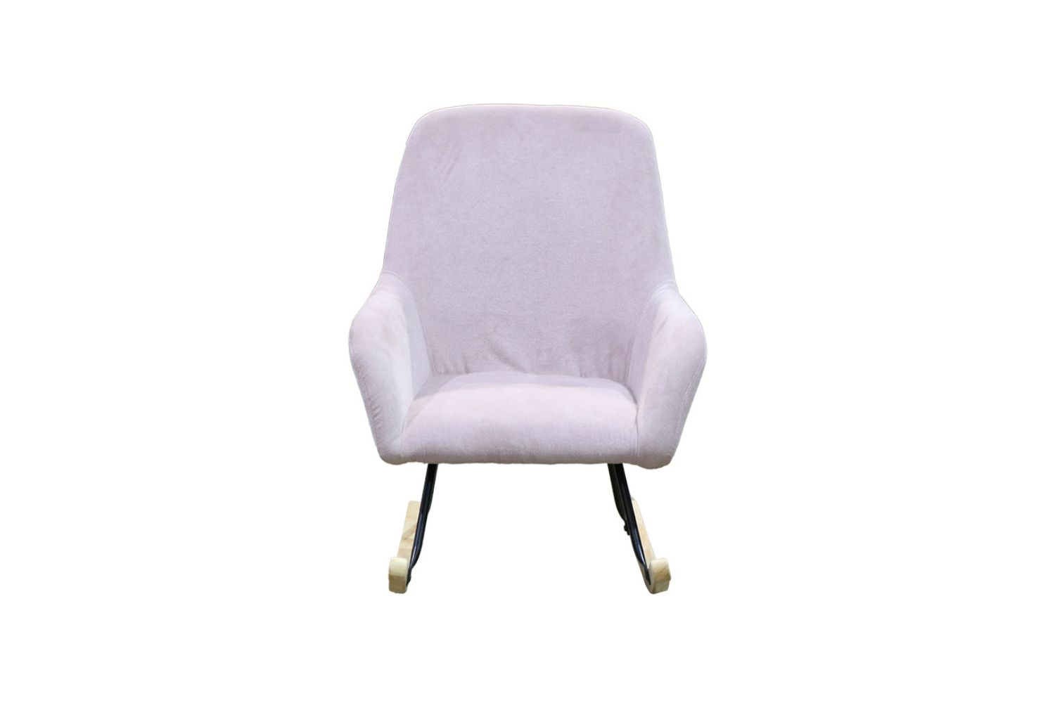 MILA Velvet Rocking Chair (Light Pink)