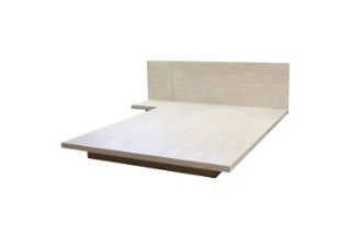 Picture of YUKI 2PC Japanese Low Height Bed Frame Set with Headboard - King Size