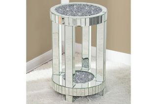 Picture of EVIE Silver Mirrored Flower Stand (3 Sizes) - 40x40x79.5