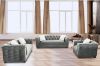 Picture of MALMO Velvet Sofa Range with Pillows (Grey) - 3 Seater