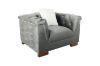 Picture of MALMO Velvet Sofa Range with Pillows (Grey) - 3 Seater