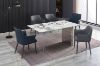 Picture of REGUS 1.6M Ceramic Top Acrylic Steel Leg Dining Table