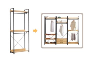 Picture of GARMON 200cmx80cm Open Wardrobe/Wall System Shelf (C)