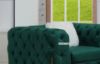 Picture of (FLOOR MODEL CLEARANCE) MANCHESTER 1-Seater Chesterfield Velvet Sofa (Green)