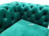 Picture of (FLOOR MODEL CLEARANCE) MANCHESTER 1-Seater Chesterfield Velvet Sofa (Green)