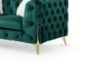 Picture of (FLOOR MODEL CLEARANCE) VIGO 1-Seater Chesterfield Velvet Sofa (Emerald Green)