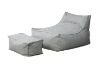 Picture of COMFORT CLOUD Outdoor Bean Bag Square Pouf (Grey) - with Fillers